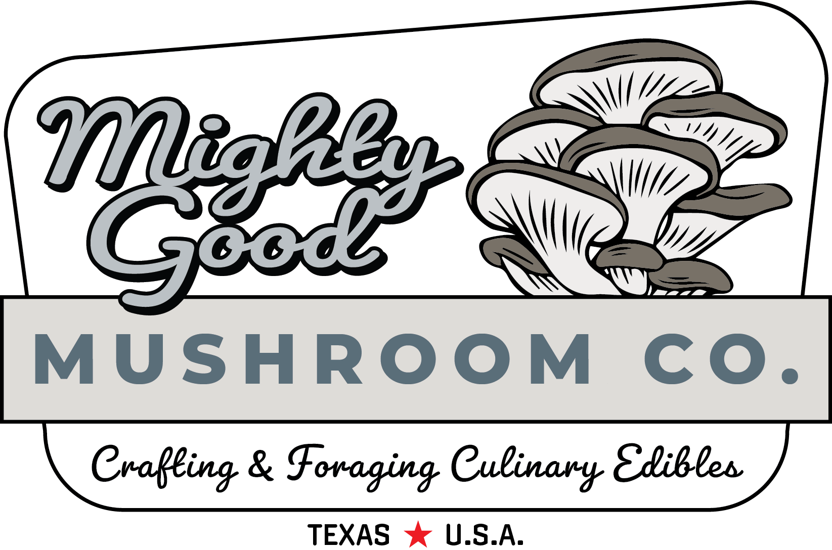 Mighty Good Mushroom Co. Logo